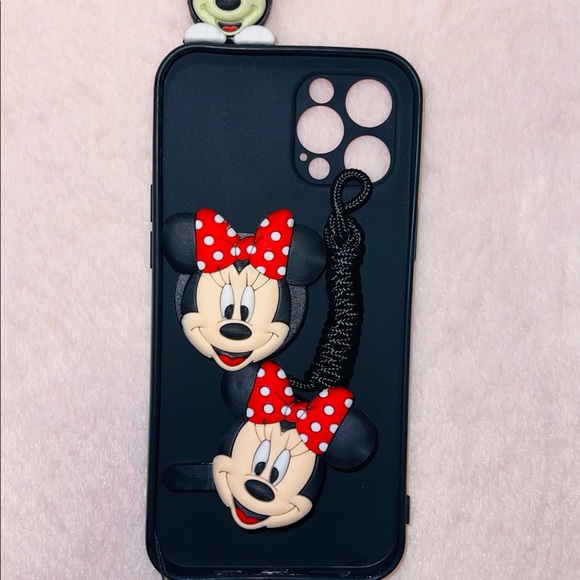Minnie Mouse Phone Case W/ Pop socket And Landyard. For IPhones Only! - Picture 3 of 3